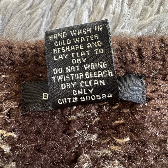 Brown BCBG MaxAzria Long Sweater, Size M - Picture 6 of 7